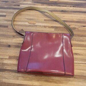 Vintage Mondani New York Wine Red Shoulder Bag